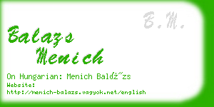 balazs menich business card